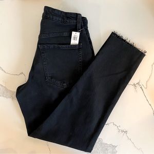 Old Navy High Rise O.G. Straight Secret Slim Pockets Distressed Curvy Denim